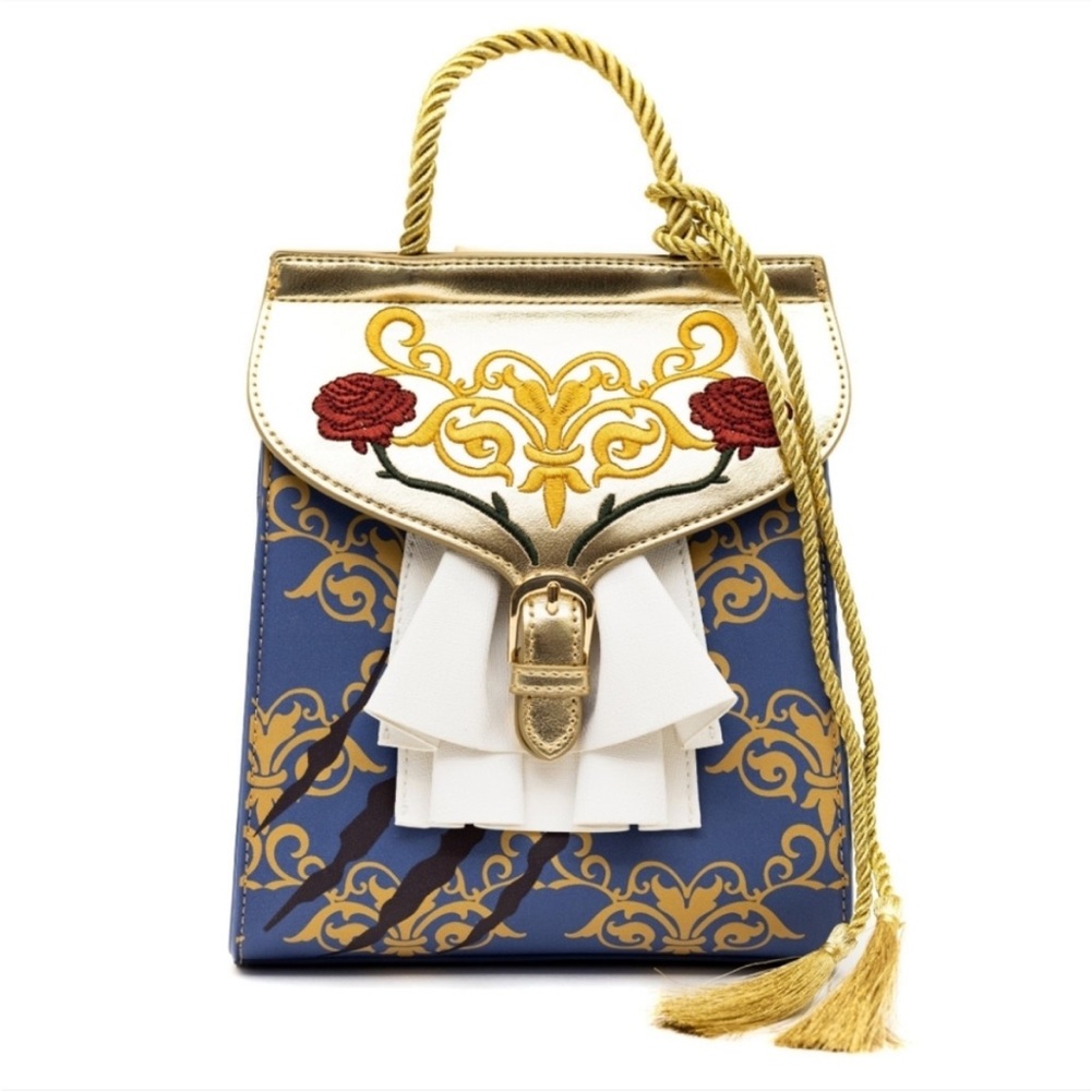 Disney Beauty & The Beast Cosplay Tapestry Mini Backpack Danielle Nicole NWOT